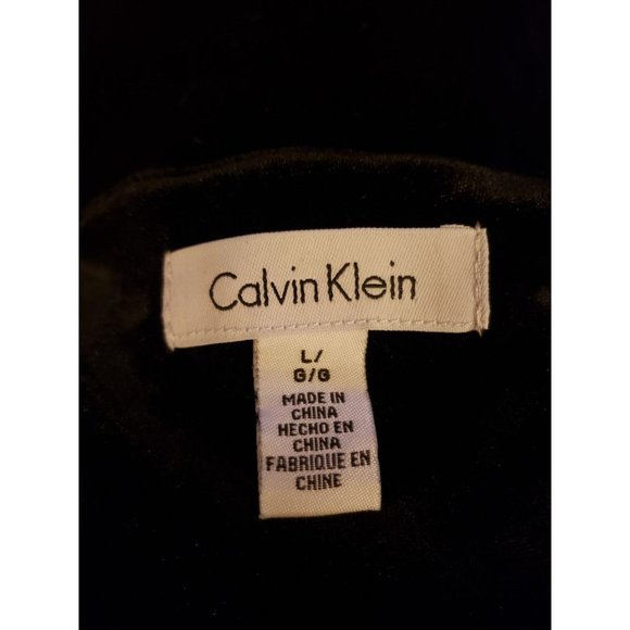 Calvin‎ Klein Black Velvet Bell Sleeve Top - Picture 4 of 4